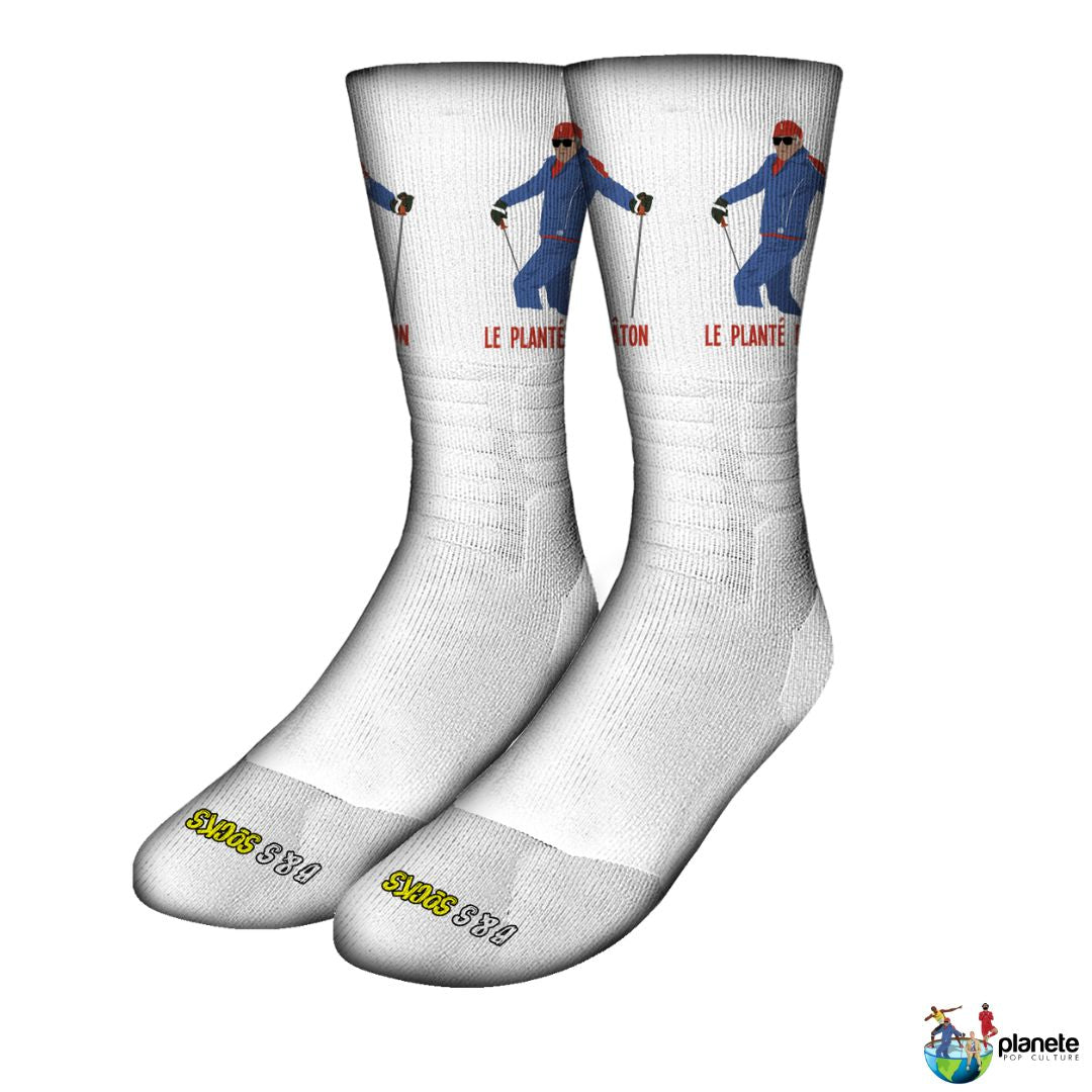 Chaussettes B & S Socks x Planète Pop Culture - les Bronzés le planté de bâton