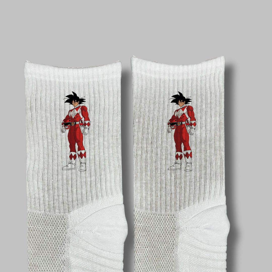 Chaussettes B & S Socks - Sangoku x Power Ranger Rouge