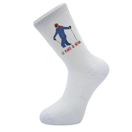 Chaussettes B & S Socks x Planète Pop Culture - les Bronzés le planté de bâton