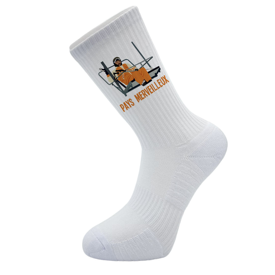 Chaussettes B & S Socks x Planète Pop Culture - les Bronzés pays merveilleux