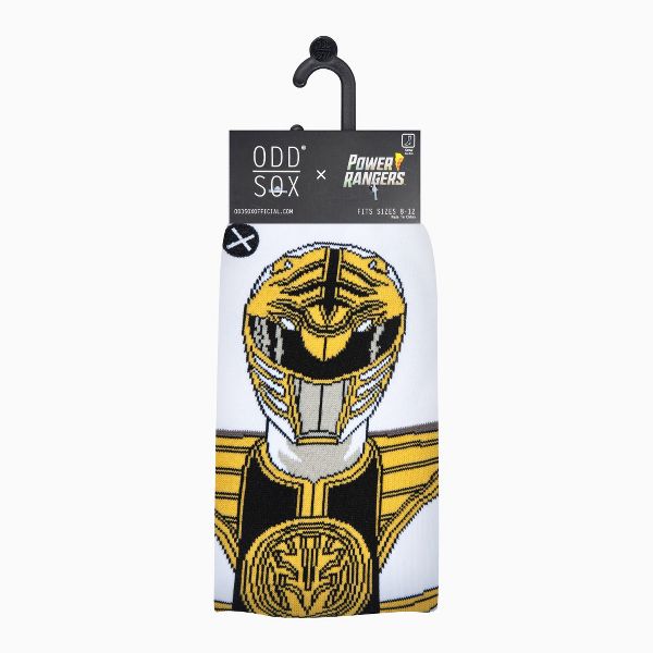 Chaussettes ODDSOX - White Power Ranger - Tommy