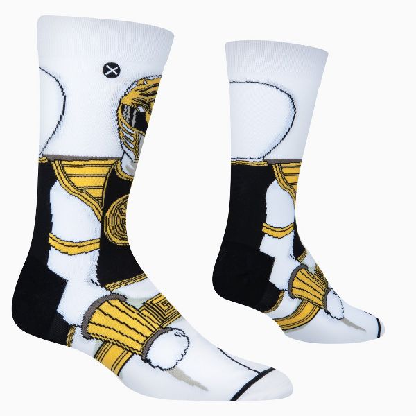 Chaussettes ODDSOX - White Power Ranger - Tommy