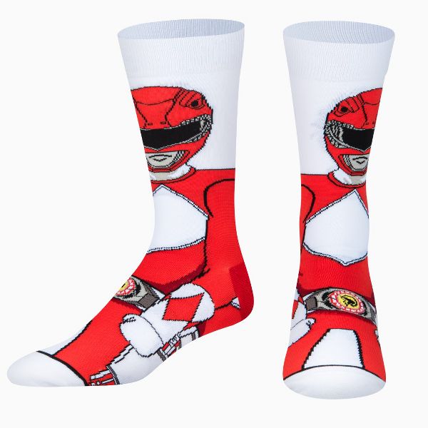 Chaussettes ODDSOX - Red Power Ranger - Jason