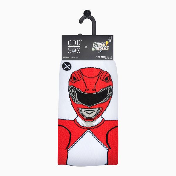 Chaussettes ODDSOX - Red Power Ranger - Jason