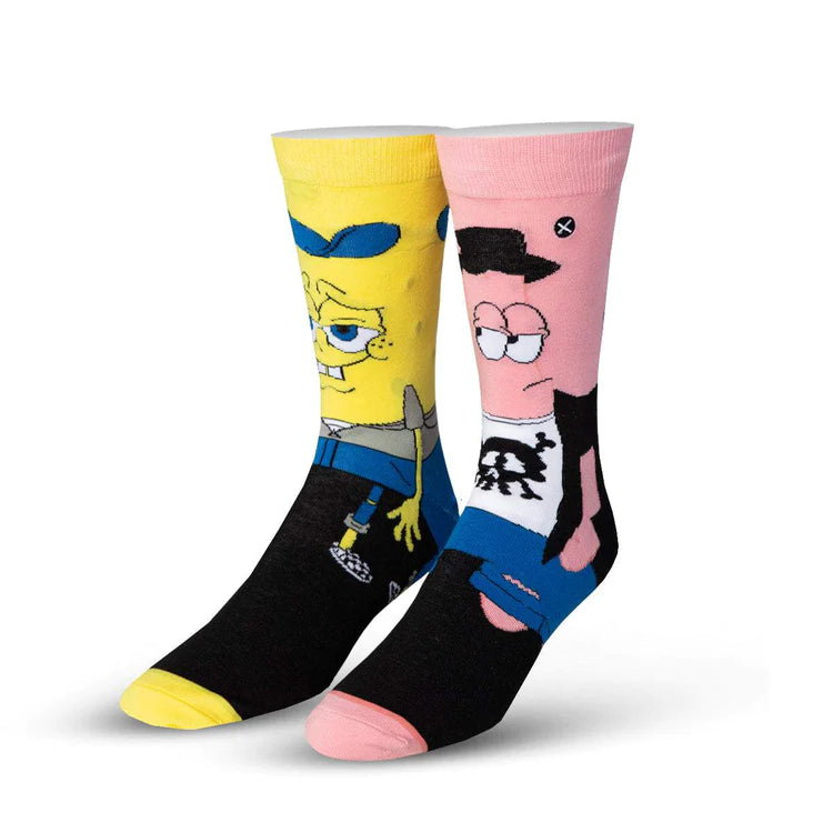 Chaussettes ODDSOX- Hipster Bob l'éponge et Patrick