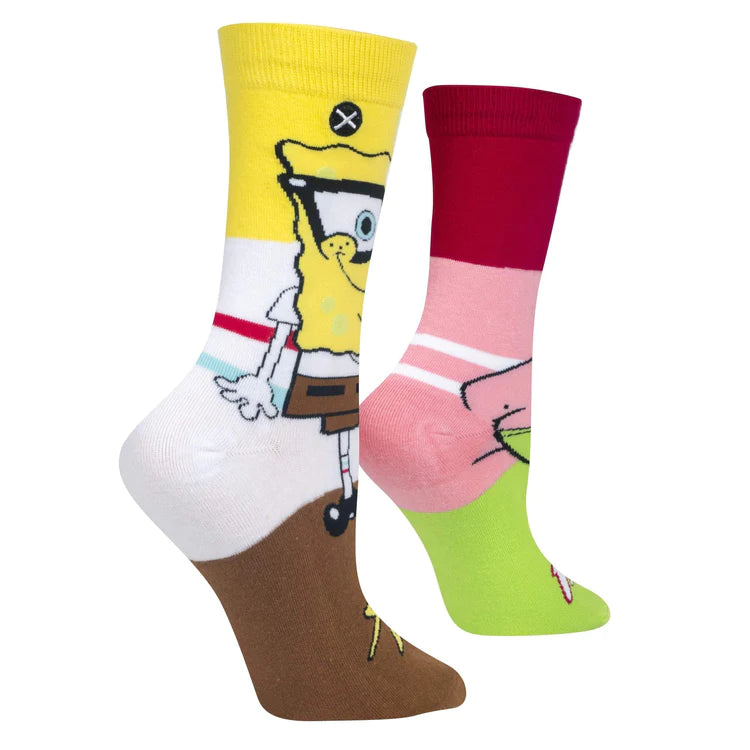 Chaussettes ODDSOX- Geeks Bob l'éponge et Patrick