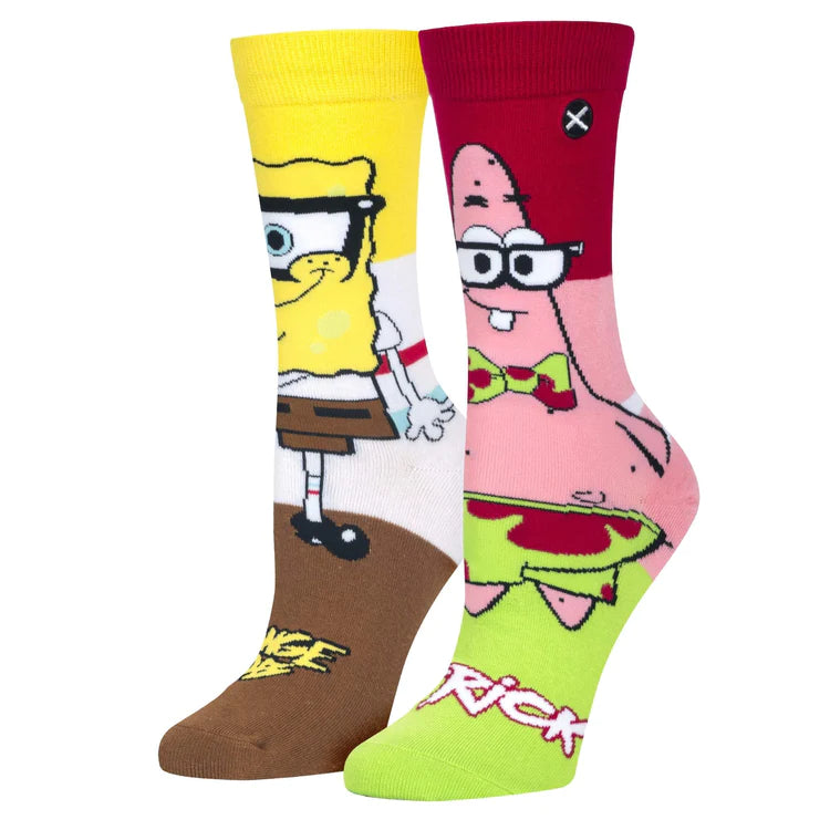 Chaussettes ODDSOX- Geeks Bob l'éponge et Patrick