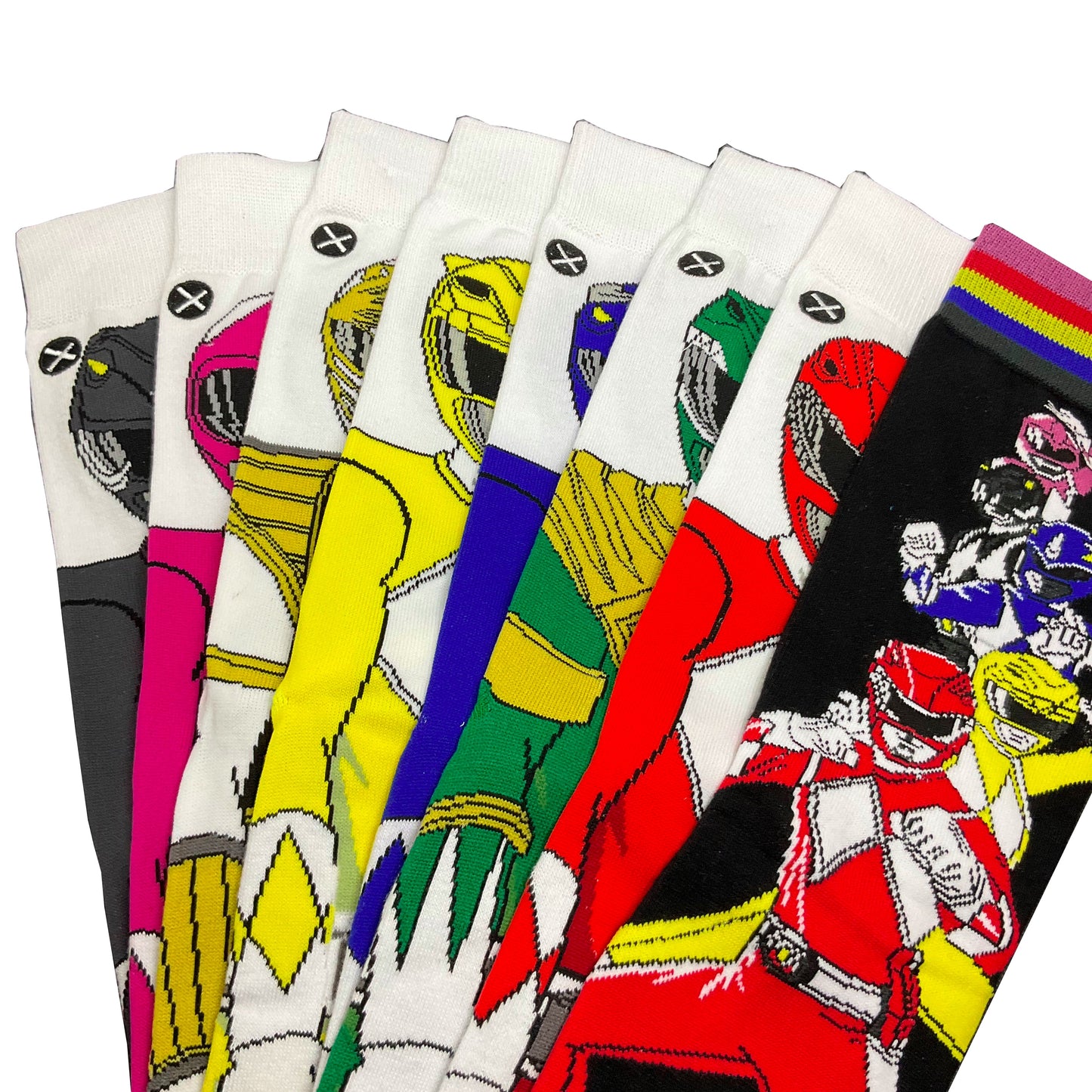 Chaussettes ODDSOX - Power Rangers