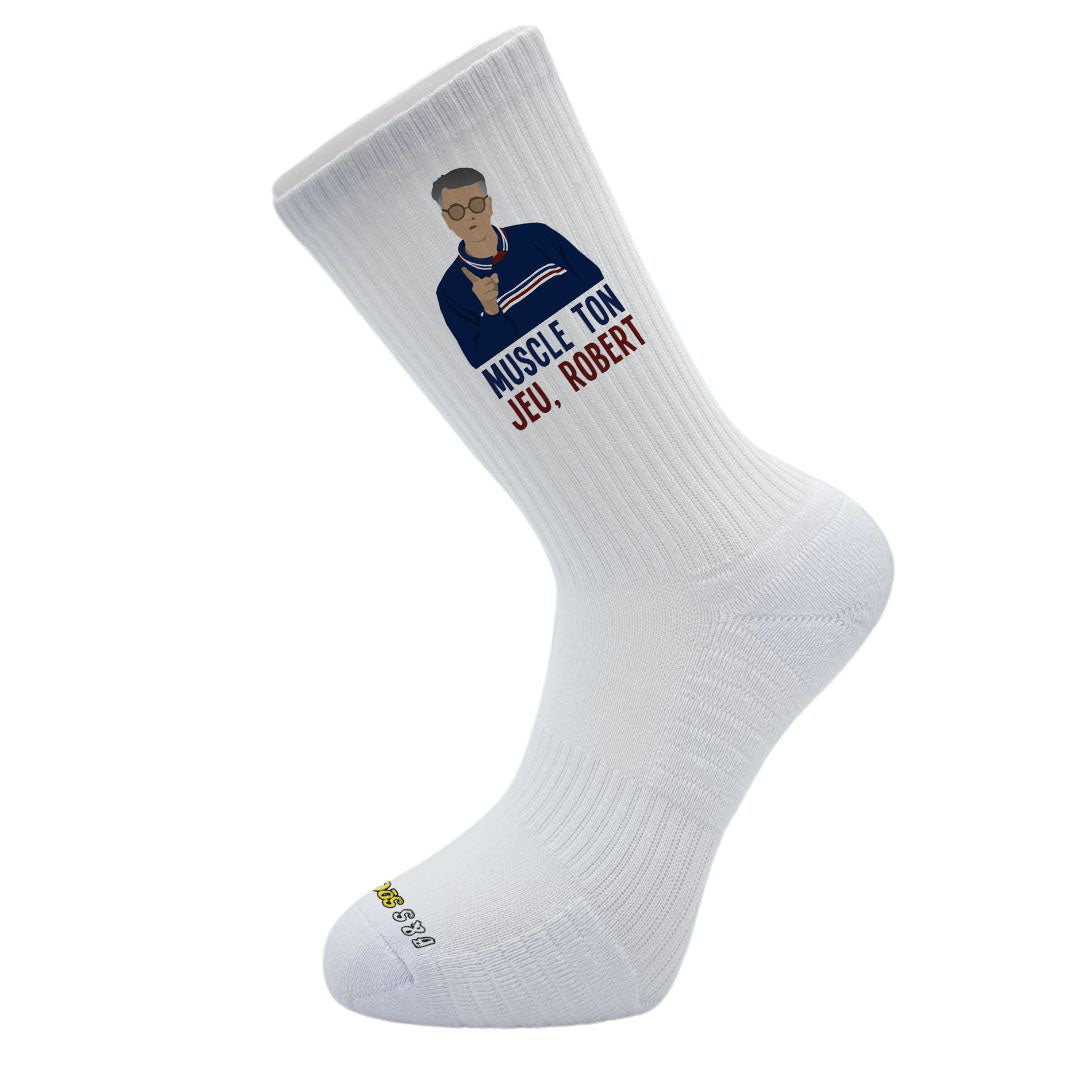 Chaussettes B & S Socks x Planète Pop Culture - Muscle ton jeu Robert !