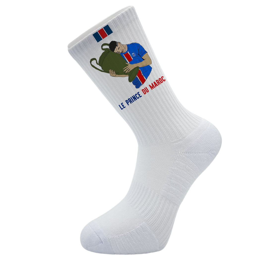Chaussettes De Sport Prince Blanches - Taille 39-42 Pour Homme, Neuves Avec étiquettes