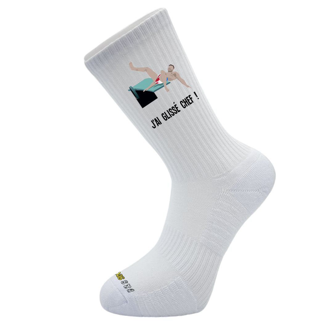 Chaussettes B & S Socks x Planète Pop Culture - J'ai glissé chef !