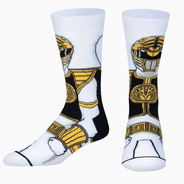 Chaussettes ODDSOX - White Power Ranger - Tommy