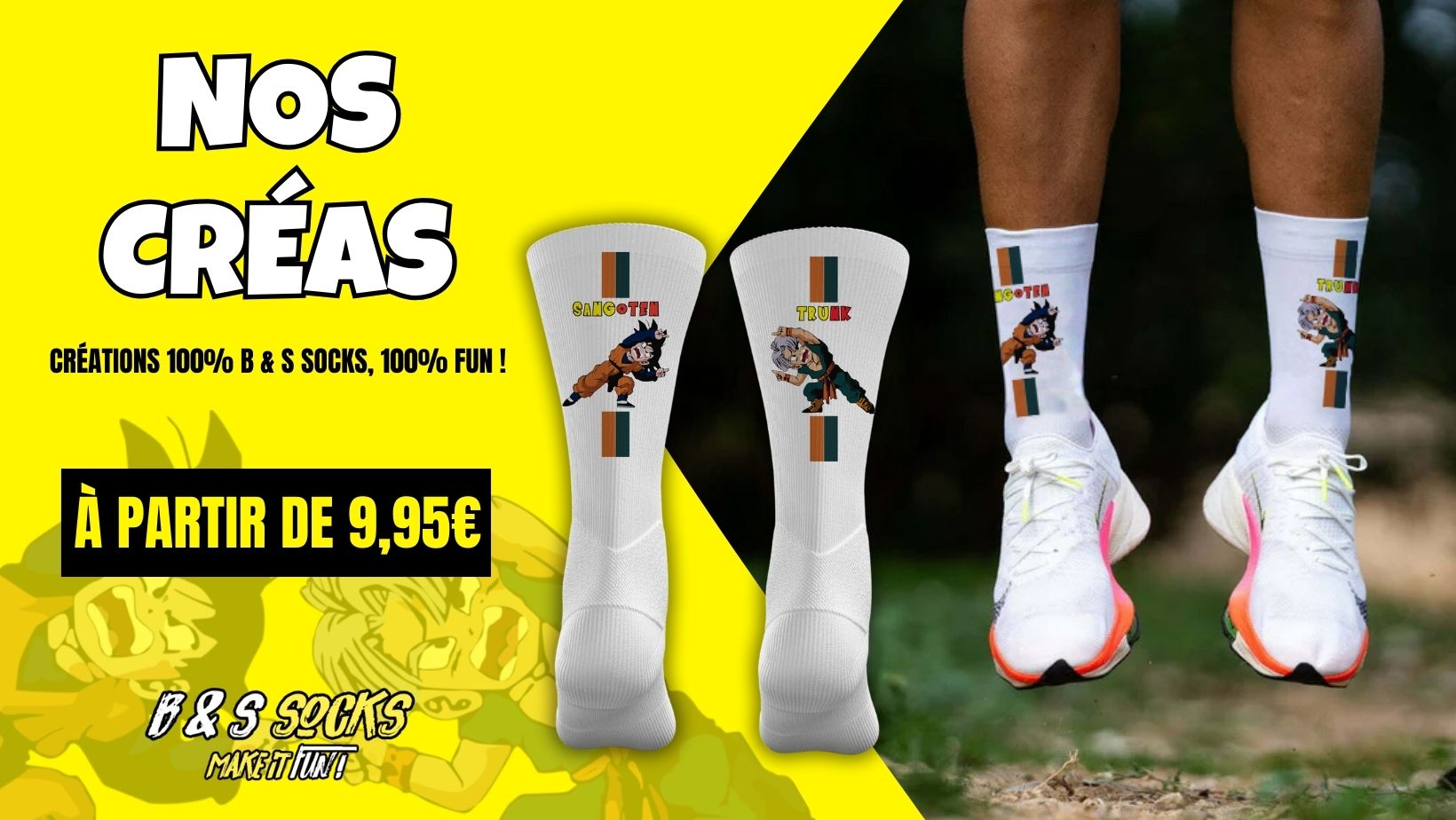 B S Socks Make it fun Vente de chaussettes de sport en ligne