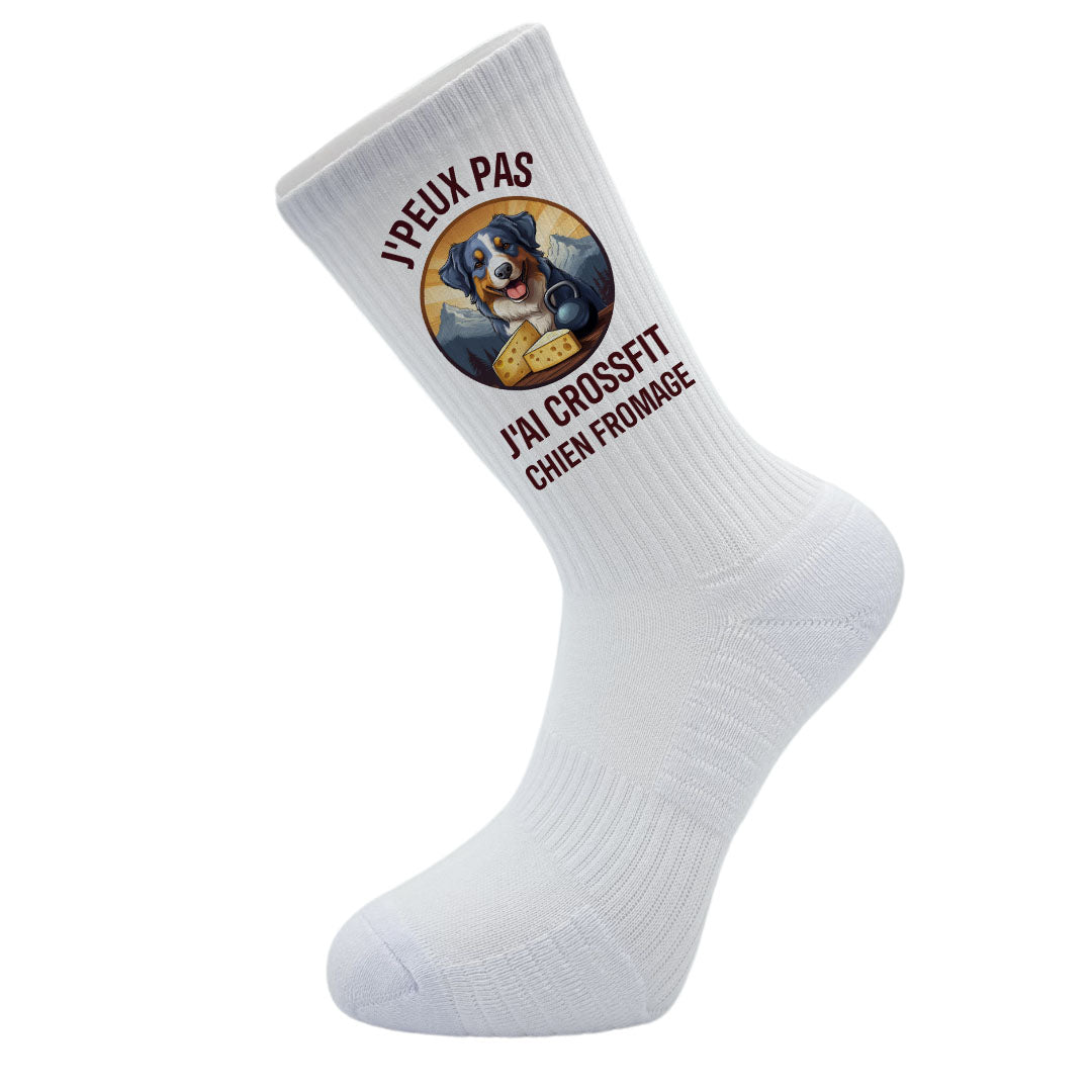 Chaussettes personnalisées B & S Socks - J'peux pas j'ai CrossFit