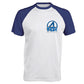 T-Shirt baseball manches courtes bleu B & S Socks - 4 Fantastiques