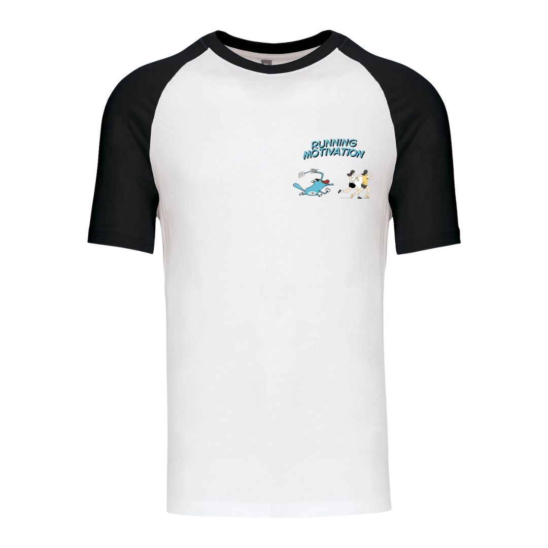 T-shirt baseball manches courtes noir - Oggy et les runners