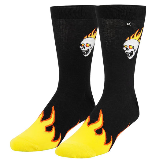 Chaussettes ODDSOX - Skull Fire