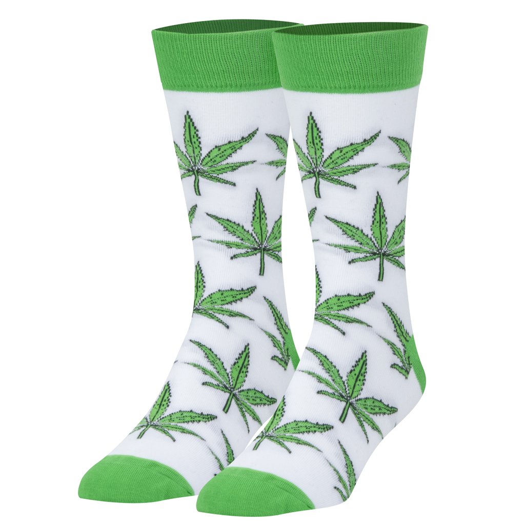 Chaussettes ODDSOX - Green Cana