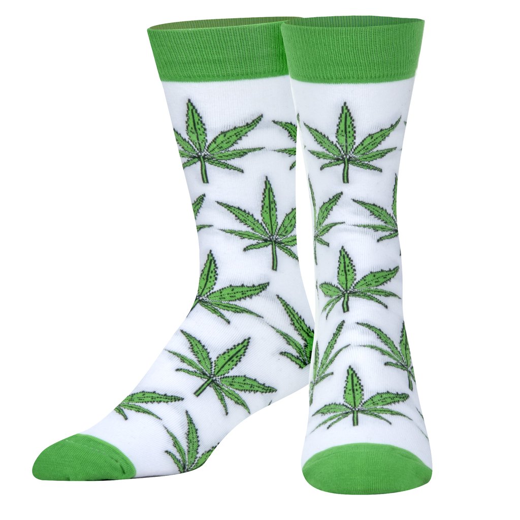 Chaussettes ODDSOX - Green Cana