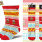 Chaussettes ODDSOX - Xmas Pringles